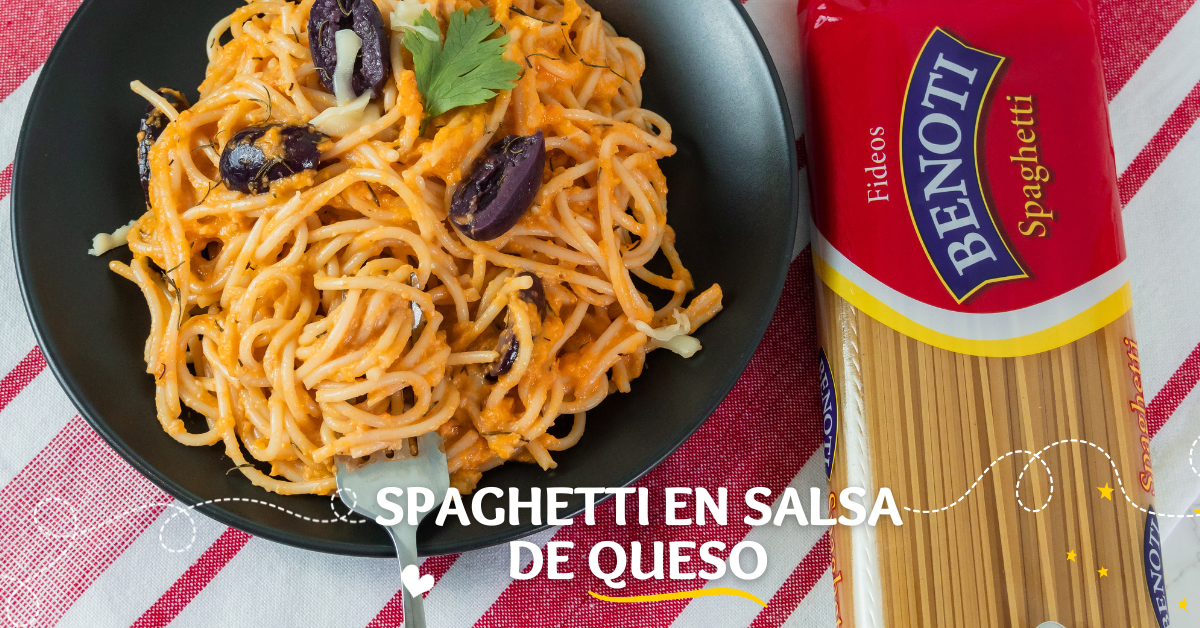 Spaghetti en Salsa de Queso