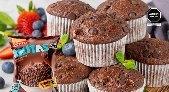 Receta: Muffins utilizando cereal de Bolitas de Chocolate