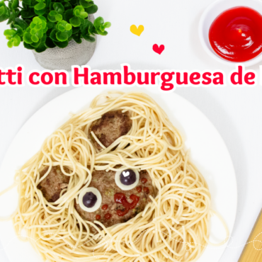 SPAGHETTI CON HAMBURGUESA DE BRÓCOLI