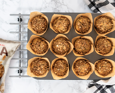 Muffin de plátano y Cereal Fibra Benoti