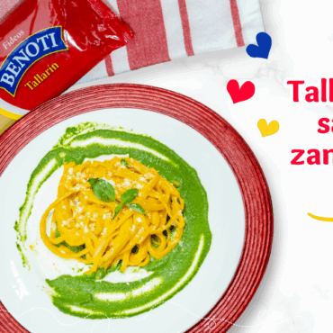 TALLARÍN CON SALSA DE ZANAHORIA AL PESTO
