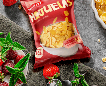 Parfait crocante y saludable con Hojuelas de Maíz