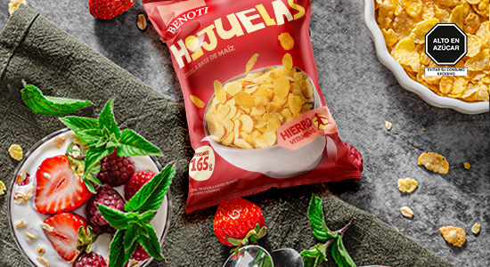 Parfait crocante y saludable con Hojuelas de Maíz